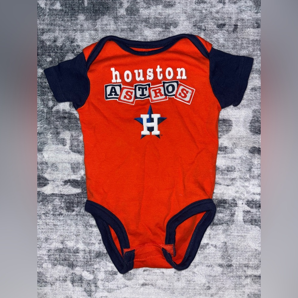 Genuine Merchandise Houston Astros Red and Navy Bodysuit